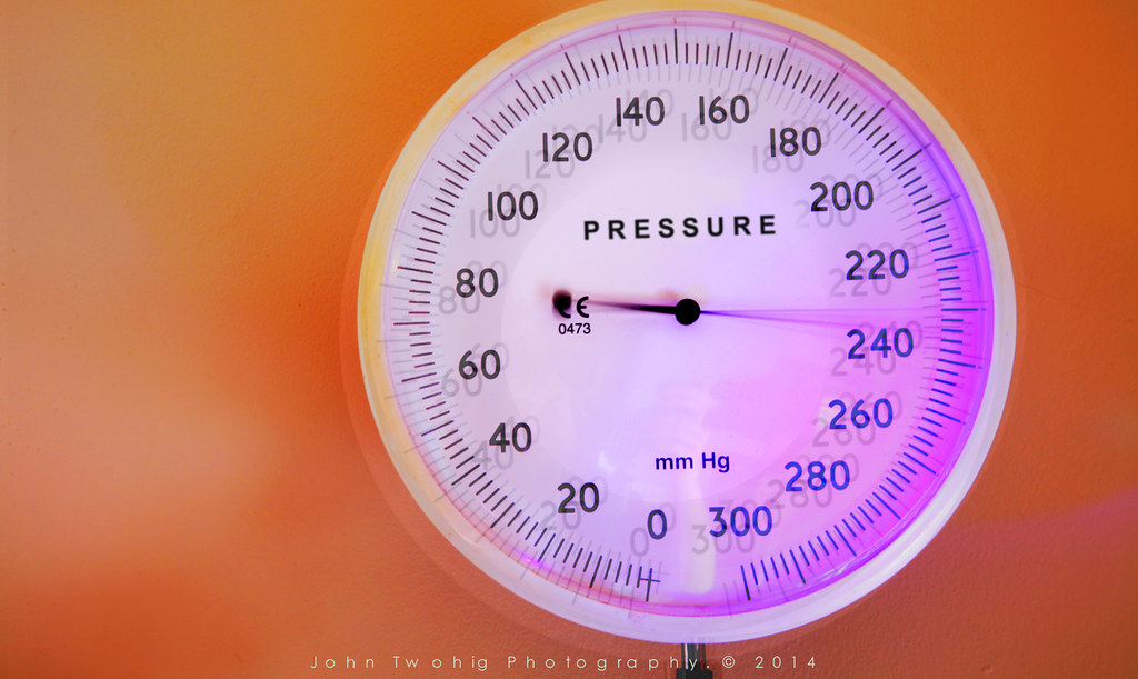 Blood pressure too high under stress